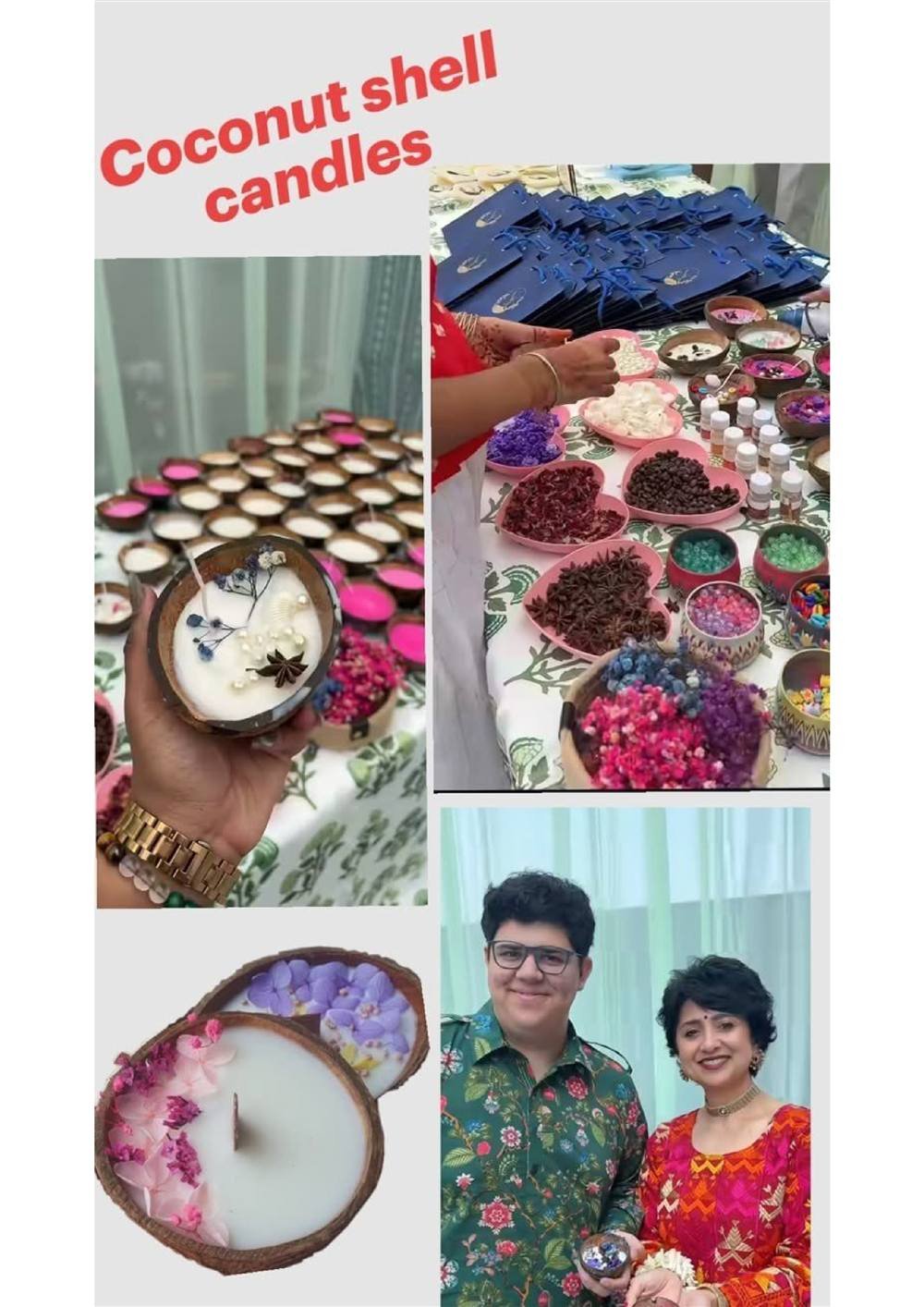 Coconut Shell Candle Carnival Stall — Carnival Artist wedding stall by Rajasthan Event Management